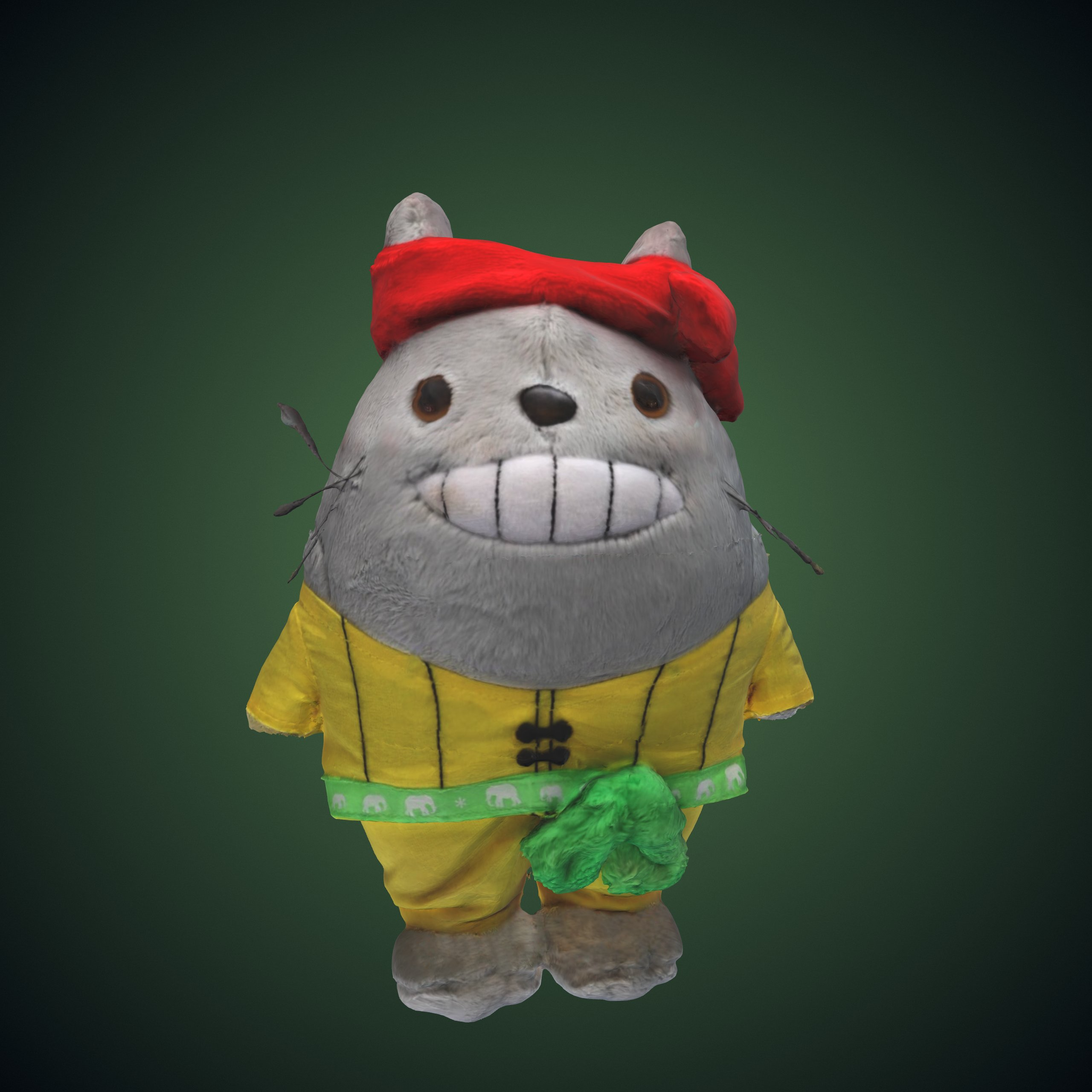 Totoro with Dai Traditional Clothes